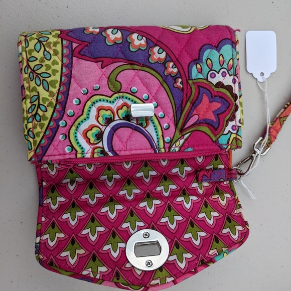 Vera Bradley Turnlock Wristlet Wallet in Pink Swirls - Picture 3 of 3